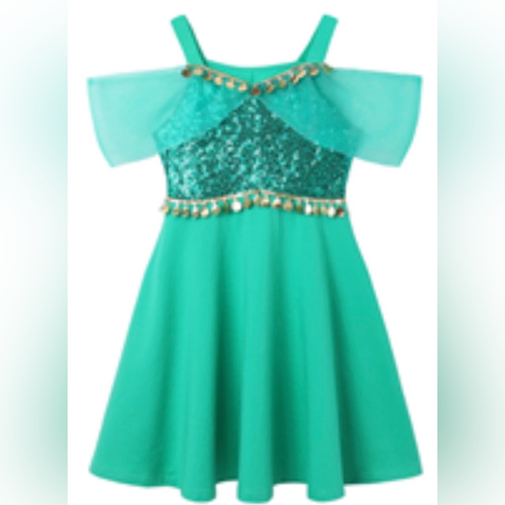 *New with Tags* Sparkling Green Kids Costume Dress